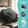 thumbnail image 5 of Adjustable Neck Pillow for Traveling, 100% Pure Memory Foam Travel Pillows for Airplanes, Portable Plane Accessories with Eye Mask & Earplugs, Comfortable Flight Pillow for Long Trips, 5 of 8