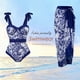 thumbnail image 5 of Traje De Baño Damas Traje De Baño Damas 2 piezas de traje de baño de playa para mujer con cordones y vestido para deportes acuáticos (S de dos piezas), 5 of 8