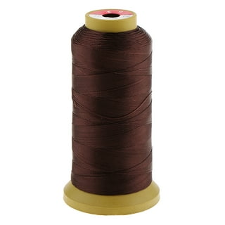 Young Hair Thick Human Hair Sewing Thread with 3pcs Curl Needles Wig Making  Thread 1000 Yards (Dark Brown) 140g