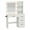 White, variant on Costway Makeup Vanity Desk with Mirror and Lights Charging Station 3-Color LED Lights Black