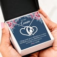 thumbnail image 2 of Personalized To My Cousin Necklace From Family Not Even Time Floral Cousin Birthday Graduation Christmas Customized Message Card and Gift Box Love Forever Necklace, 2 of 5