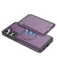 thumbnail image 3 of Compatible With Samsung Galaxy A52 5G Magnetic Detachable Wallet Case,PU Leather Back Flip Kickstand,[Compatible With Magsafe],With Card Slots,Shockproof Rugged Phone Case Cover,Purple, 3 of 11