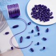 thumbnail image 4 of Break Away Clasp Buckle 30 Set Purple 24mm Breakaway Safety Clasps Plastic Barrel Connectors with Nylon String Cords for Lanyard Necklace Jewelry DIY Gift Fixed Connection DIY, 4 of 9