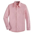 thumbnail image 2 of Spring&Gege Chemises Habillées à Manches Longues pour Garçons Uniforme Formel Tissé Uni, Rose, 5-6 Ans, 2 of 4