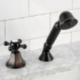 thumbnail image 3 of Kingston Brass KSK4305BXTR Deck Mount Hand Shower with Diverter for Roman Tub Faucet, Oil Rubbed Bronze, 3 of 5