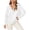 White, variant on QUYUON Womens Oversized Hoodies and Sweatshirt 2023 Fall Fashion Casual V Neck Button up Loose Fit Long Sleeve Shirt Drawstring Lightweight Sweatshirts Pullover Tops Winter Sweater Coat Red XL