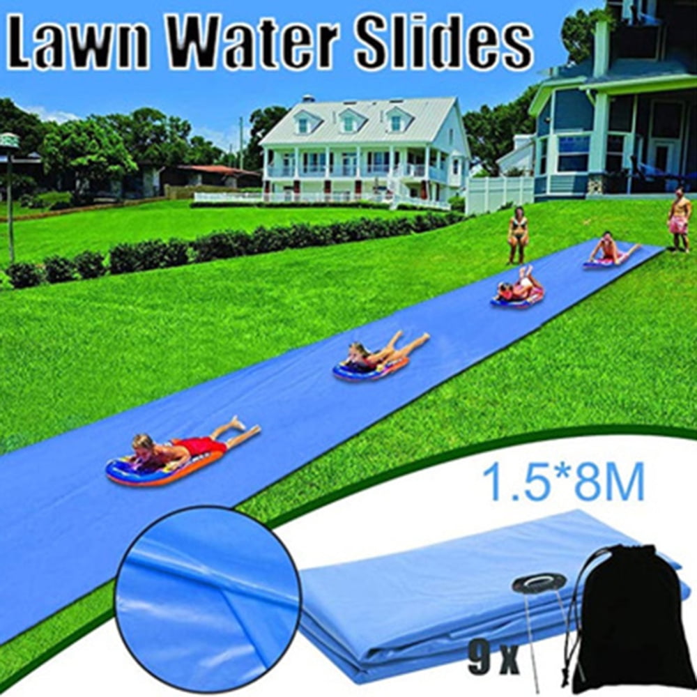Lawn Water Slide Large Waterslide Easy to Setup Water Slide Cool