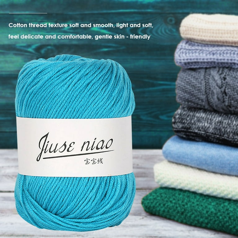 Jmtresw 50g/roll 6-strand Cotton Thin Yarn for Crochet Knitting DIY Thread  Material