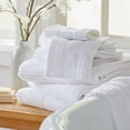 thumbnail image 3 of Market & Place 100% Cotton Waffle Weave 6-Piece Hand Towel Set, White, 3 of 6