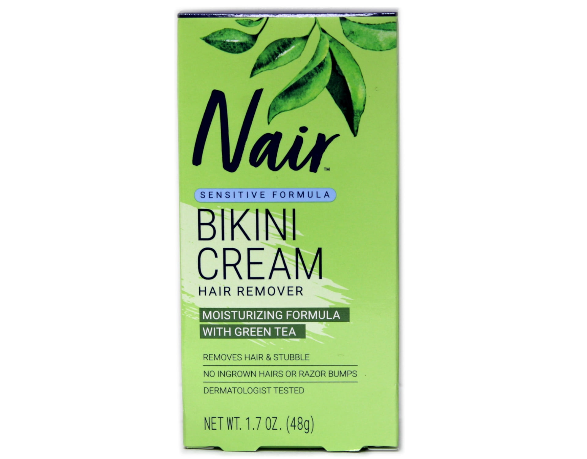 Nair Hair Remover Bikini Cream With Green Tea Sensitive Formula 1.70oz Ea