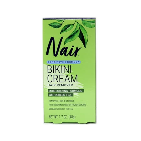 Nair Hair Remover Bikini Cream With Green Tea Sensitive Formula 1.70oz Ea