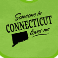 thumbnail image 4 of Inktastic Someone in Connecticut Loves Me Boys or Girls Baby Bib, 4 of 4