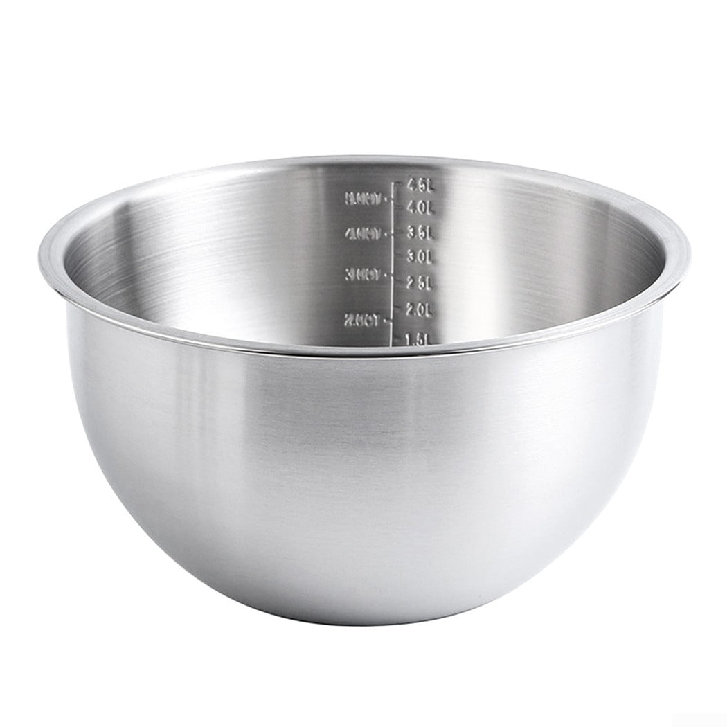 304 Stainless Steel Bowls Mixing Bowl With Scale Deep Mixing Egg Bowls 304 Stainless Steel Mixing Bowls