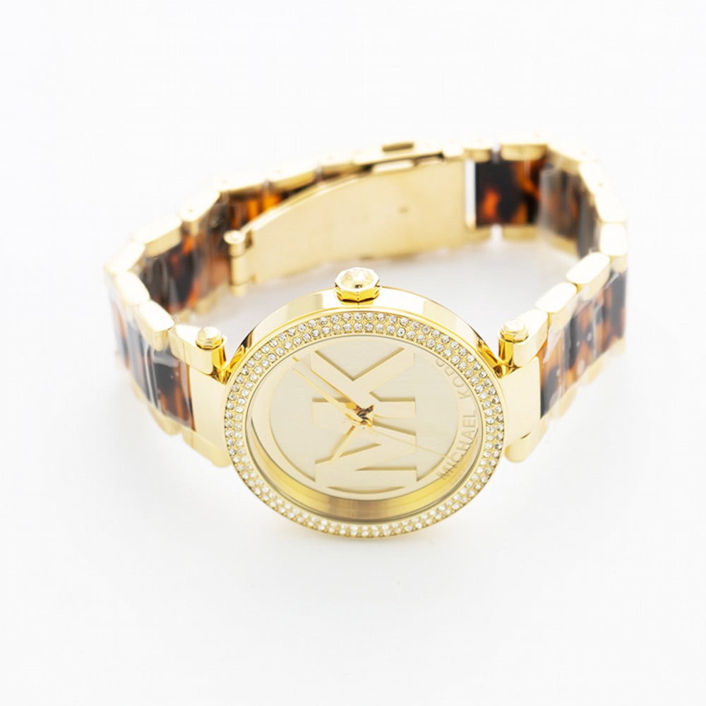 Women's Parker MK6109 Animal Tan Stainless-Steel Quartz Watch