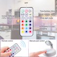 thumbnail image 3 of Willed Wireless RGB LED Wall Lights Battery Operated Indoor Accent Spotlight 2 Pack, 3 of 6