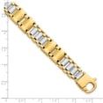 thumbnail image 4 of 14k Two Tone Gold Fancy Link Men's Bracelet, 4 of 4