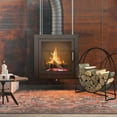 thumbnail image 3 of 41 Inch Firewood Log Rack, Round Tubular Steel Fireplace Wood Storage Holder for Indoor & Outdoor Fireplace Pit, Heavy Duty, 3 of 7