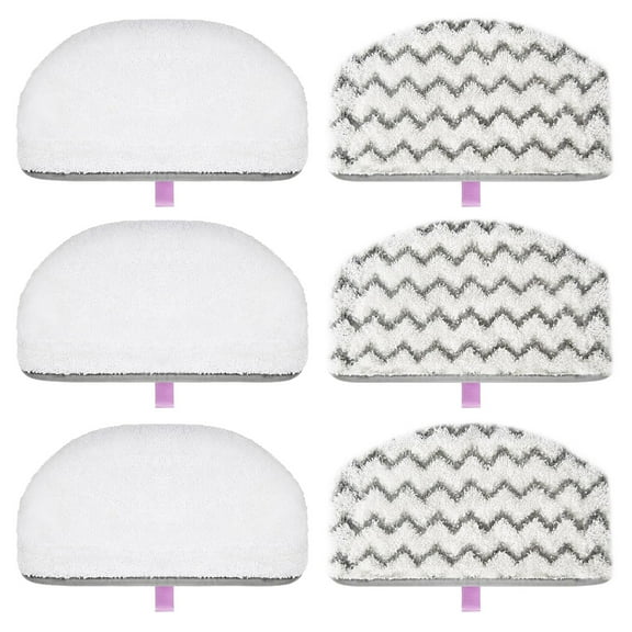 6 Pack 1940 1806 Steam Mop Replacement Pads for Bissell Powerfresh Steam Mop 1544 1440 2075A 2685A Series , Model 19402 19404 19408 19409 1940a 1940f 1940q 1940t Reusable Cleaning Pad