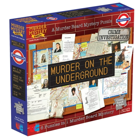 Murder Mystery Party, Case File Puzzle Murder on the Underground, for ages 14 