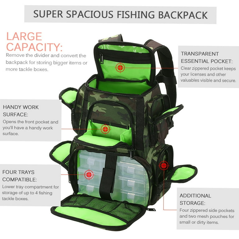hellolulu mini tate backpack (Black) hatizsak Style:1 Pack Ozark Trail Elite Fishing