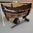 thumbnail image 4 of Xilófono tailandés de madera tallada, madera de teca natural, hermoso patrón, decorativo para el hogar 27cm, 4 of 5