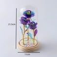 thumbnail image 3 of Multi-Stem Preserved Light-Up Rose in Glass/Plastic Dome | Colorful Eternal Rainbow Rose Night Light | Romantic Gift for Mom, Wife, Her | Valentine’s Day, Anniversary, Birthday Decor, 3 of 3