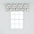 thumbnail image 2 of Ambesonne Cartoon Window Valance, Floral Shapes and Citrus, 54" X 18", White Charcoal Grey and Blush, 2 of 3