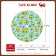 thumbnail image 4 of Bingfone Christmas Tree Skirt Mat Christmas Decoration Interior -Cartoon Avocado, 4 of 8