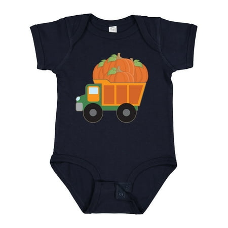 

Inktastic Pumpkin Truck Thanksgiving Halloween Boys or Girls Baby Bodysuit