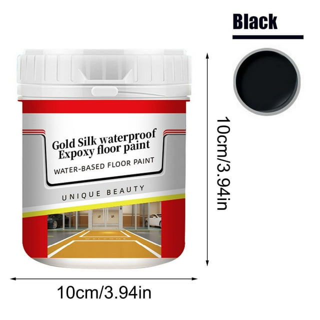 Vwrxbz Water Based Epoxy Floor Paint for Garage Concrete Wood Non Slip Coating Fast Drying 500ml