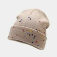 thumbnail image 2 of iHPH7 Ski Hat Skull Caps for Men Knit Hat Winter Caps for Women Wool Hat Winter Caps for Men Womens Beanie Hats Khaki One Size, 2 of 6