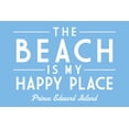 thumbnail image 1 of Prince Edward Island, Canada, The Beach is My Happy Place, Simply Said (36x54 Giclee Gallery Art Print, Vivid Textured Wall Decor), 1 of 3