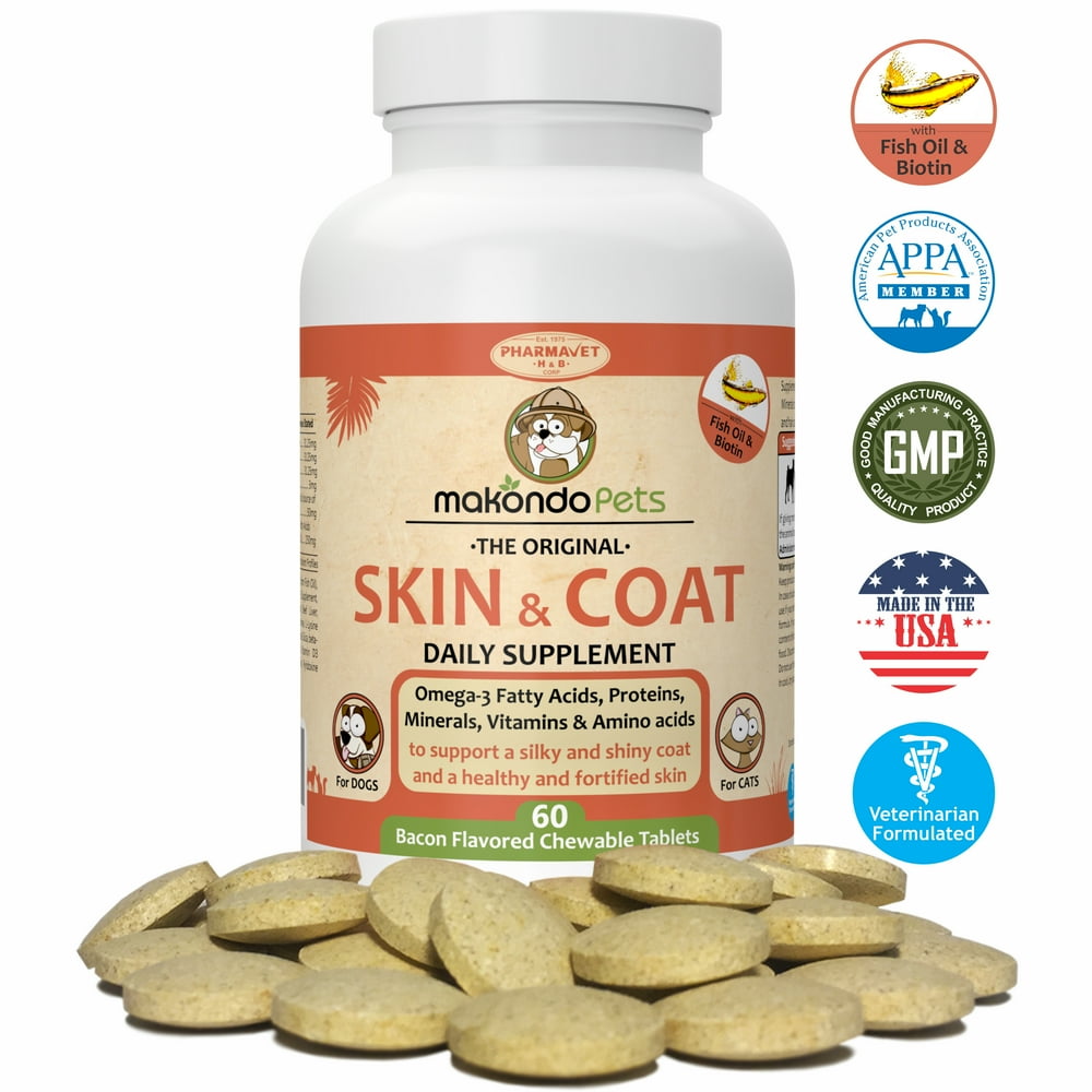 Skin and Coat Supplement for Dogs and Cats Fish Oil for Dogs Fatty