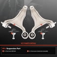 thumbnail image 3 of A-Premium Set of 4 Front Lower Control Arm Lower Ball Joint Compatible with Volvo XC70 2003-2007 V70 2001-2005, 3 of 9