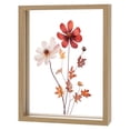 thumbnail image 1 of Marco de Flores Prensadas de Madera, Marco de Imagen Flotante Doble de Acrílico de 6 x 8 Pulgadas para Flores Secas/Mesa/DIY/Artesanías [Color Madera], 1 of 7