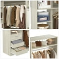 thumbnail image 4 of Aheaplus 72-inch Closet System - 6 Drawers, 4 Rods for Spacious Clothing Storage-White Oak, 4 of 5