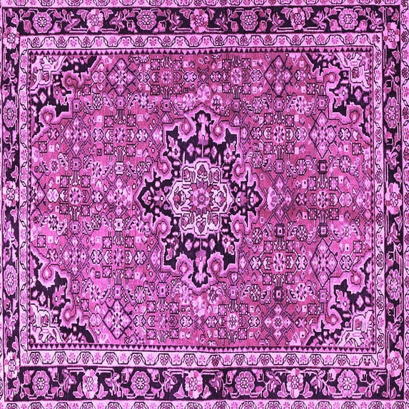 Ahgly Company Indoor Square Persian Purple Traditional Area Rugs, 5' Square