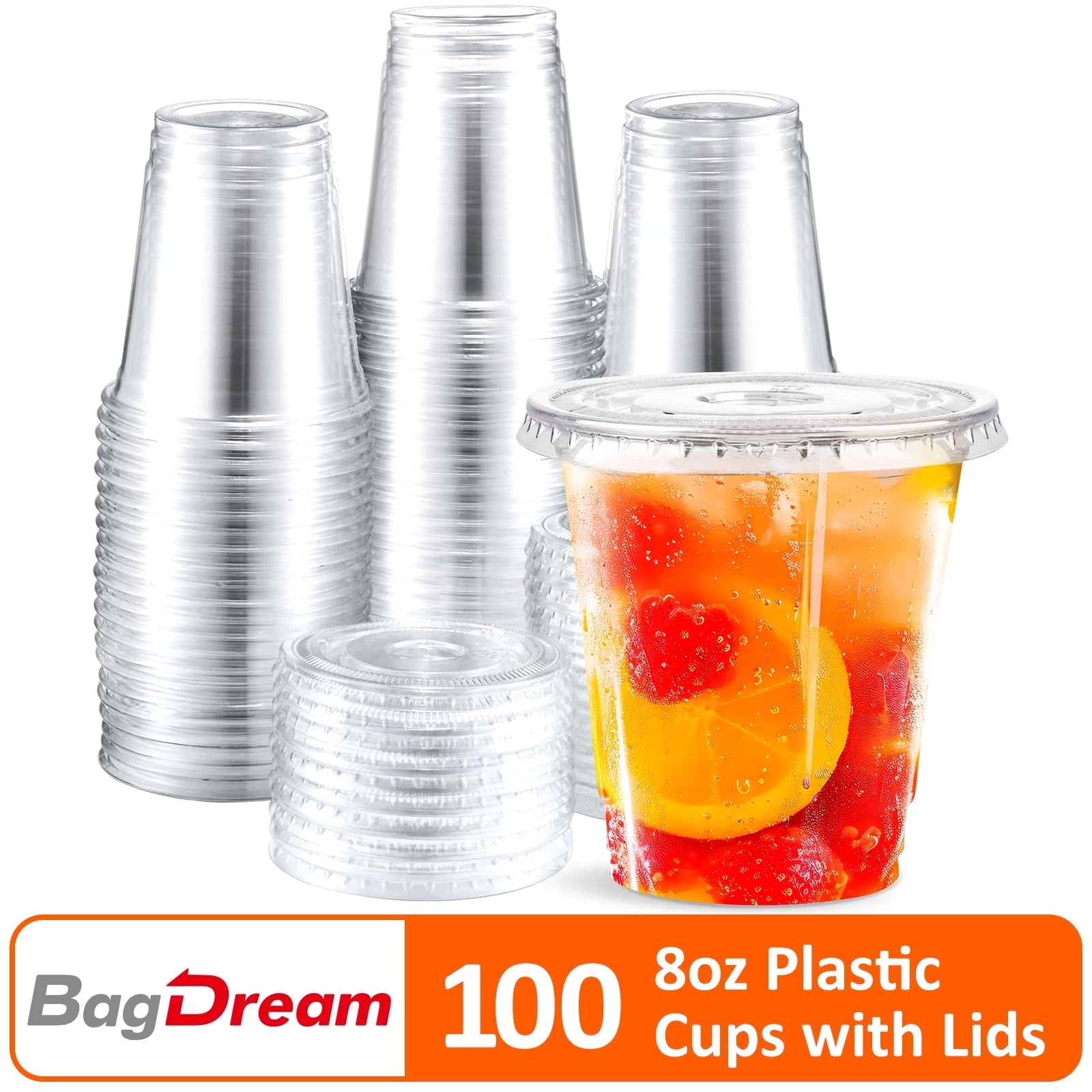 Great Value Everyday Disposable Mini Plastic Cups, Clear, 2 oz, 50 Count -  Walmart.com
