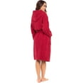 thumbnail image 5 of Notus Hooded Bathrobe for Women Soft Spa Nightgowns 100% Cotton Terry robes for men - Towel Bathrobe Unisex Terry Cloth Bathrobe, Soft Shower Spa Robe Wine XXL, 5 of 6