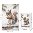 thumbnail image 2 of Winter Squirrel Rustic Wall Decor Farmhouse Wall Art Decor Wood Hanging Decoration for Living Room Bedroom 1000 Piece Puzzles for Adults 20"x30", 2 of 8