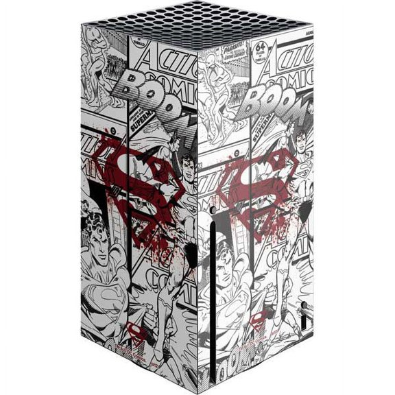 Skinit DC Comics Superman Comic Logo in Red Xbox Series X Console Skin