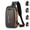 Gray Gold, variant on Men's Waterproof Anti-Theft Sling Backpack with Built-in USB Charging Port, Casual Crossbody Chest Daypack, Single Shoulder Bag for Daily Outdoor Use
