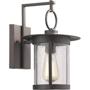RADIANCE Goods Transitional 1 Light Rubbed Bronze Outdoor Wall Sconce 12" Height