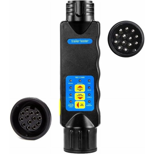 Probador de luces de remolque, herramienta de diagnóstico para sistemas eléctricos de 12 V, diseño resistente a impactos, capacidades de verificación rápida, comprobador de circuitos con indicador