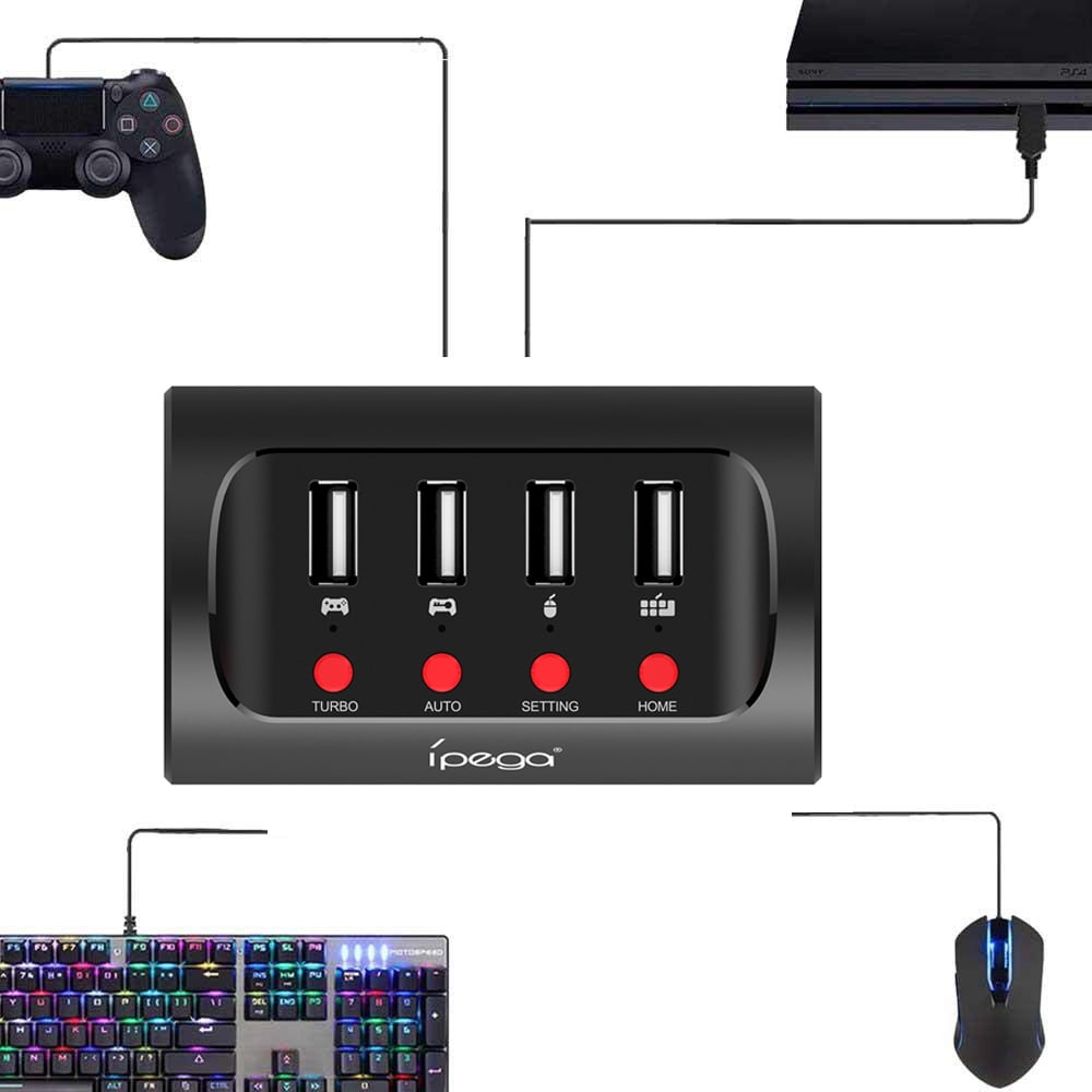 Forudsige aritmetik sol Codream Keyboard and Mouse Adapter Converter for Xbox One / PS4 / Switch -  Compatible with Fortnite, PUBG, H1Z1 and Other Shooting Games - Walmart.com