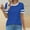 Blue, variant on T-Shirts For Women Sevevn Women's Round Neck Fashionable Casual Short Sleeved Spring/Summer Top