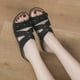 thumbnail image 4 of Amzcrzy Zapatos de mujer,Zapatos de mujer,Zapatillas de mujer, Sandalias de verano para mujer, con tacón bajo y flores, informales Sandalias Mujer Zapatillas De Casa, 4 of 4