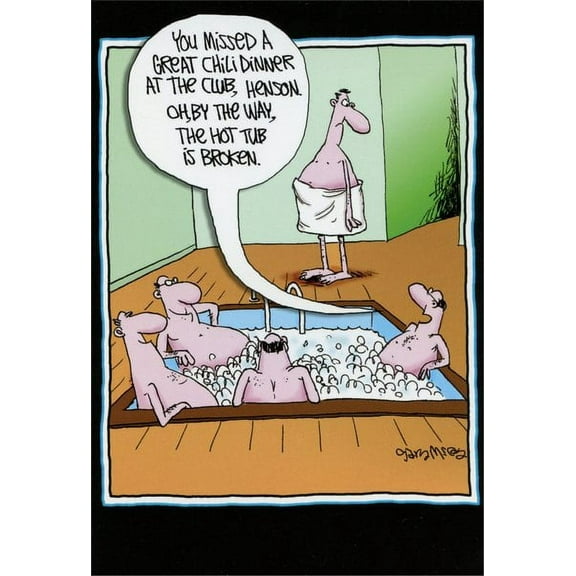 Nobleworks Hot Tub is Broken Funny / Humorous McCoy Bros Birthday Card