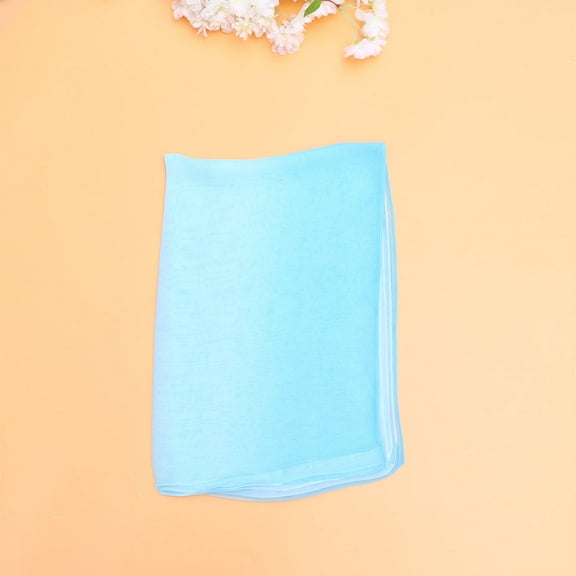 Pretyzoom 1Pcs Elegant Shawl Wraps for Women Dustproof Sky-blue Lightweight Neck Scarf