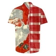 thumbnail image 4 of Elvqul Christmas Shirts for Men Graphic Button up Casual Short Sleeve Mens Shirts Vacation, 4 of 5